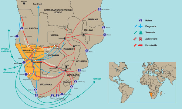 NAMIBIA-Karte